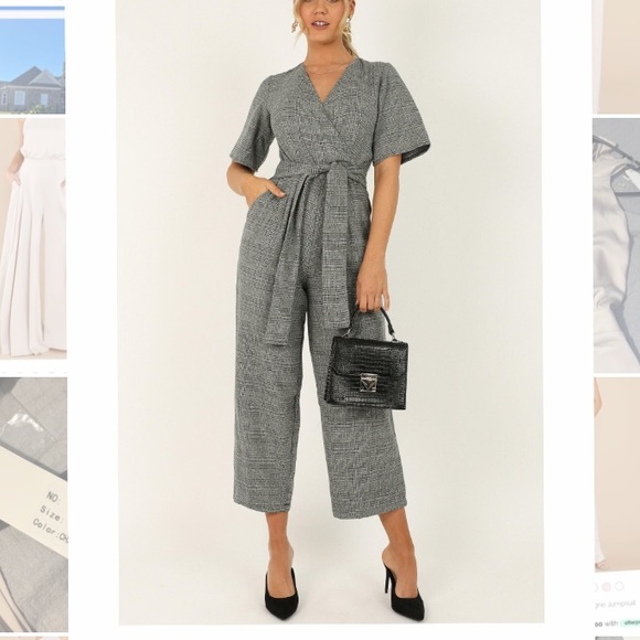 Pants - Showpo Grey Jumpsuit